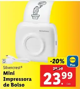 Lidl Silvercrest Mini Impressora de Bolso promoção