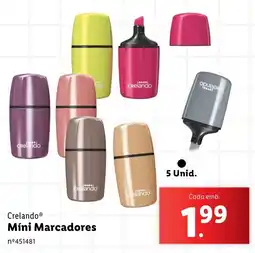Lidl Crelando Míni Marcadores Cada emb. promoção
