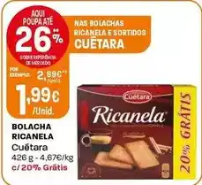 Intermarché Cuétara - bolacha ricanela promoção