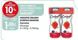 Intermarché Danone - iogurte liquido corpos promoção