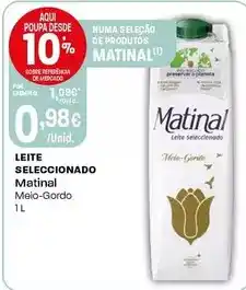 Intermarché Matinal - leite seleccionado promoção