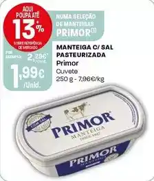 Intermarché Primor - manteiga c/ sal pasteurizada promoção