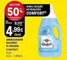 Intermarché Comfort - amaciador diluido p/ roupa promoção