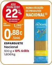 Intermarché Nacional - esparguete promoção