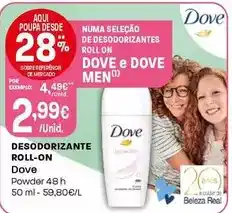 Intermarché Dove - desodorizante roll-on promoção