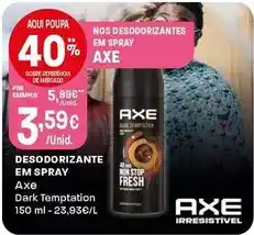 Intermarché Axe - desodorizante em spray promoção