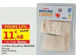 Auchan Lombos Bacalhau AUCHAN Noruega promoção