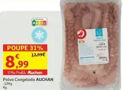 Auchan Polvo Congelado AUCHAN promoção