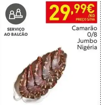 Recheio Camarão 0/8 Jumbo Nigéria promoção