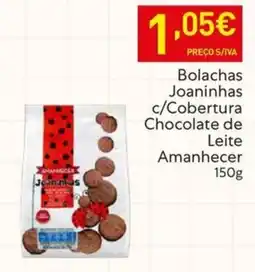 Recheio Bolachas Joaninhas c/Cobertura Chocolate de Leite Amanhecer promoção