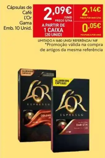 Recheio Cápsulas de Café L'Or promoção