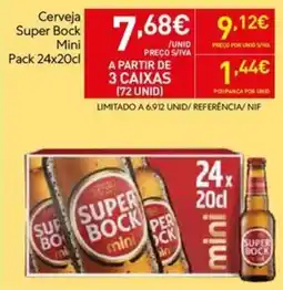 Recheio Cerveja Super Bock Mini promoção