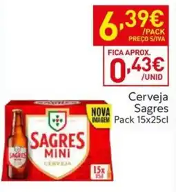 Recheio Cerveja Sagres promoção