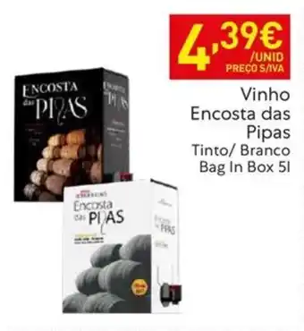 Recheio Vinho Encosta das Pipas promoção