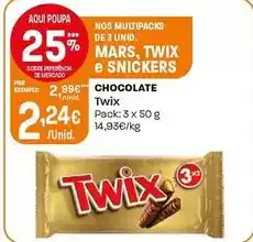 Intermarché Twix - chocolate promoção