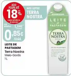 Intermarché Terra nostra - leite de pastagem promoção