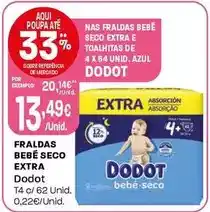Intermarché Dodot - fraldas bebe seco extra promoção