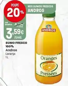 Intermarché Andros - sumo fresco 100% promoção