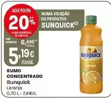 Intermarché Sunquick - sumo concentrado promoção