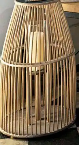 Gato Preto Lanterna asia rattan d32x55 cm promoção