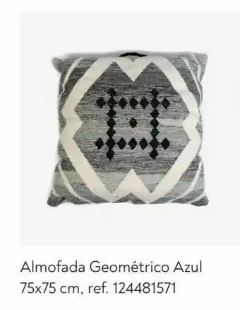 Almofada geométrico azul 75x75 cm