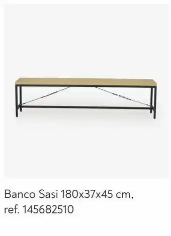 Gato Preto Banco sasi 180x37x45 cm promoção