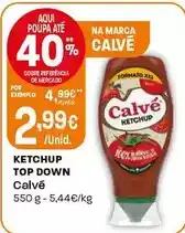 Intermarché Calvé - ketchup top down promoção