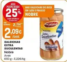 Intermarché Nobre - salsichas extra suculentas promoção