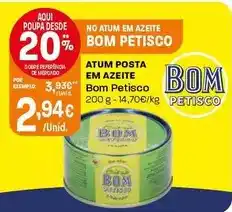 Intermarché Bom petisco - atum posta em azeite promoção