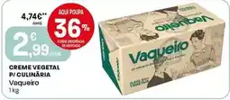 Intermarché Vaqueiro - creme vegetal p/ culinaria promoção