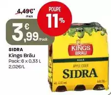 Intermarché Kings brau - sidra promoção