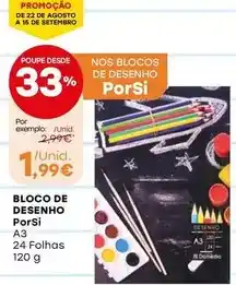 Intermarché Porsi - bloco de desenho promoção