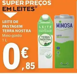 E.Leclerc Leite de pastagem Terra Nostra promoção