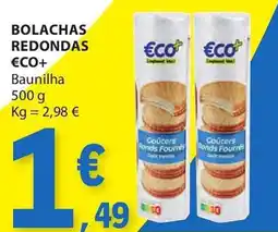 E.Leclerc Bolachas redondas €co+ promoção