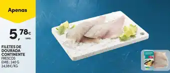 Continente Filetes de dourada continente promoção