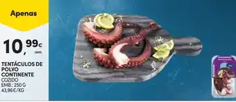 Continente Tentáculos de polvo continente promoção