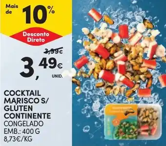 Continente Cocktail marisco s/ glúten continente promoção