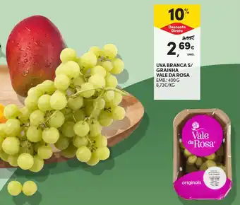Continente Uva branca s/ grainha vale da rosa promoção