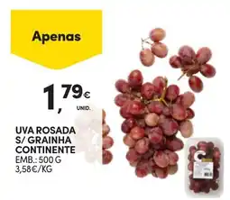 Continente Uva rosada s/grainha continente promoção