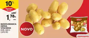 Continente Batata branca média vitacress promoção