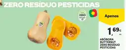 Continente Abóbora butternut zero resíduo pesticidas promoção