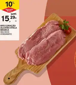 Continente Bife coração alcatra vitela branca promoção