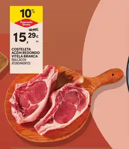 Continente Coşteleta acem redondo vitela branca promoção