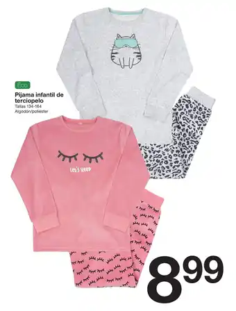 Zeeman Eco Pijama Infantil de Terciopelo 134-164 promoção