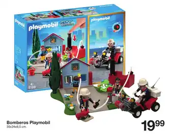 Bomberos Playmobil 35x24x9,5cm