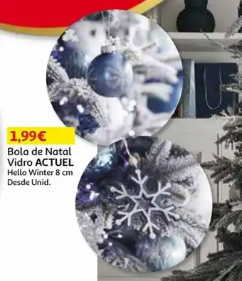 Auchan Bola de Natal Vidro Actuel 8cm promoção