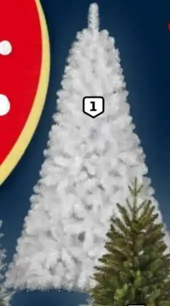 Auchan Árvore de Natal Branca Actuel Austin 150cm 325 Ramos N°14 promoção