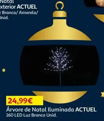 Auchan Árvore de Natal Iluminada Actuel 160 LED promoção
