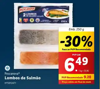 Lidl Pescanova Lombos de Salmão promoção