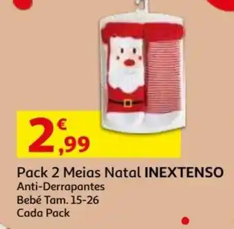 Auchan Meias Natal Inextenso 15-26 promoção